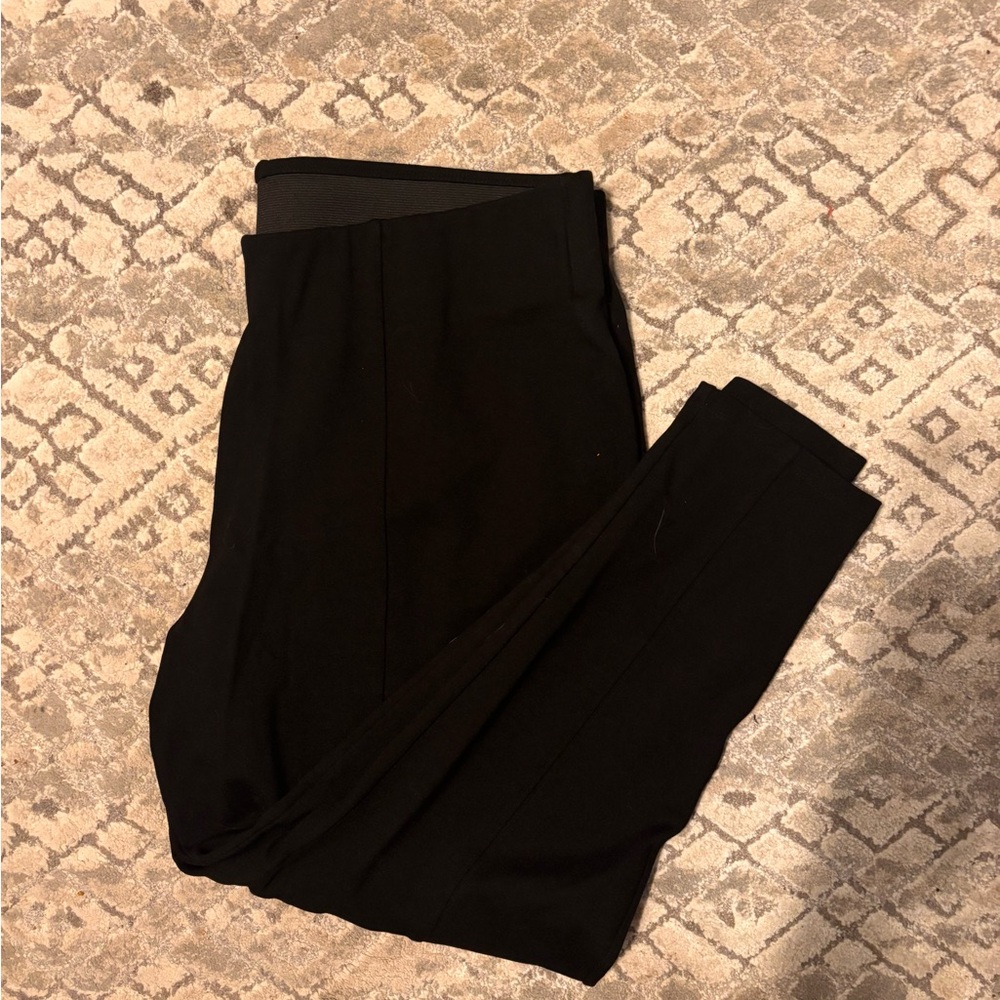 Old Navy | Black | Stevie Ponte-Knit Pull On Pants with Front Seam | XXL